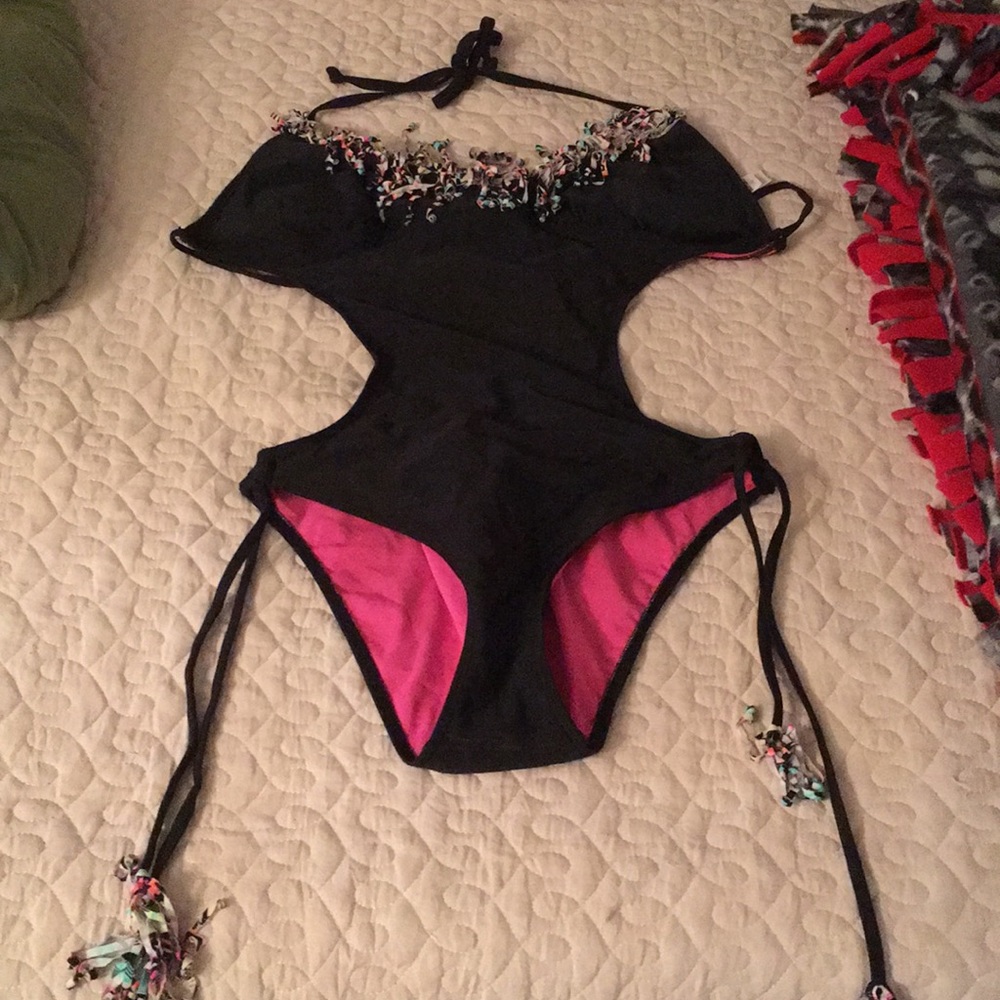 Black One Piece Swimsuit